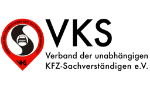 Logo des Verbandes der unabhängigen Kfz-Sachverständigen e.V. (VKS)